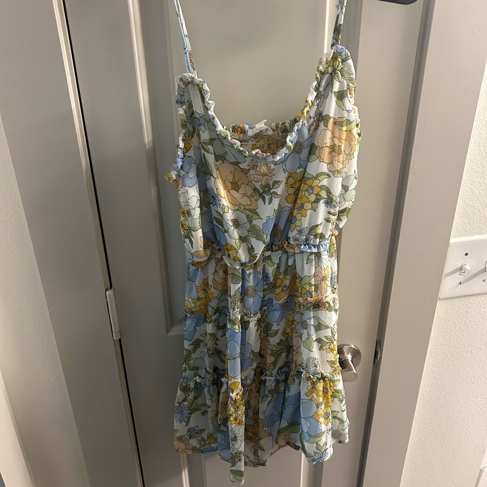 Medium. Floral romper from Francesca’s